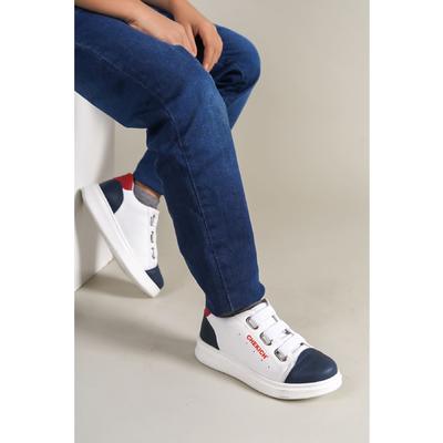 1007 Montana Children's Shoes Navy Blue-White-Red