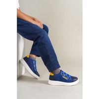 Montana Children's Shoes Navy Blue-Blue-Yellow 1007