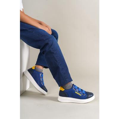 Montana Children's Shoes Navy Blue-Blue-Yellow 1007