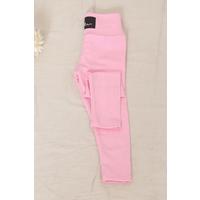 2-10 Years Old Ribbed Children's Tights Pink - 8001.1780.
