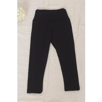 2-10 Years Old Ribbed Children's Tights Black - 8001.1780.