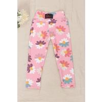 2-10 Years Printed Ribbed Children's Tights Pink - 8002.1780.