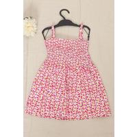 2-6 Years Old Children's Dress with Rope Straps Fuchsia - 12523.1771.