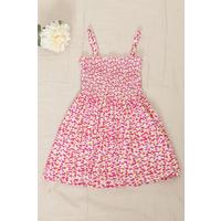 2-6 Years Old Children's Dress with Rope Straps Fuchsia - 12523.1771.