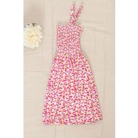 2-6 Years Old Children's Dress with Rope Straps Fuchsia - 12523.1771.