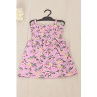 2-6 Years Old Children's Dress with Rope Straps Pinkyellow - 12523.1771.