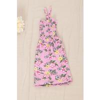 2-6 Years Old Children's Dress with Rope Straps Pinkyellow - 12523.1771.