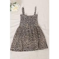 2-6 Years Old Children's Dress with Rope Straps Leopard - 12523.1771.