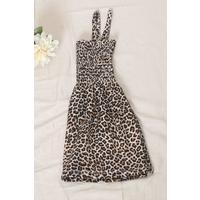 2-6 Years Old Children's Dress with Rope Straps Leopard - 12523.1771.