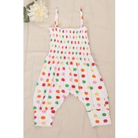 2-6 Years Rope Strap Jumpsuit White - 12329.1771.