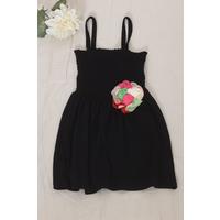 2-6 Years Old Children's Dress with Rope Straps Black - 12523.1771.