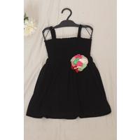 2-6 Years Old Children's Dress with Rope Straps Black - 12523.1771.