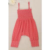 2-6 Years Rope Strap Jumpsuit Red - 12329.1771.