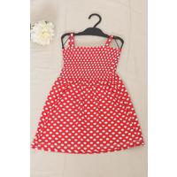 2-6 Years Old Children's Dress with Rope Straps Red - 12523.1771.