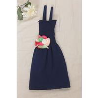 2-6 Years Old Children's Dress with Rope Straps Navy Blue - 12523.1771.