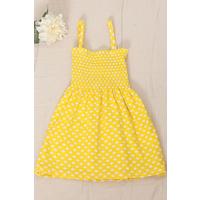 2-6 Years Old Children's Dress with Rope Straps Yellow - 12523.1771.