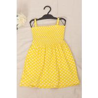 2-6 Years Old Children's Dress with Rope Straps Yellow - 12523.1771.