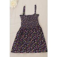 2-6 Years Old Children's Dress with Rope Straps Laciçiçekli - 12523.1771.