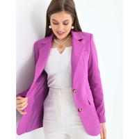 2 Button Piping Detail Jacket Lilac