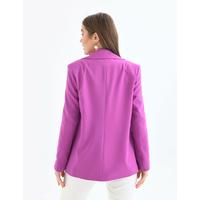 2 Button Piping Detail Jacket Lilac