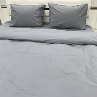Комплект 2-спальный TAMISH , наволочки: 50x70 см, хлопок, ранфорс . Серый