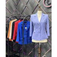 3 Button Blazer Jacket Lilac