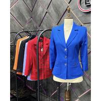 3 Button Blazer Jacket Saks Blue