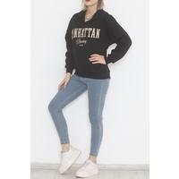 3 Thread Printed Sweat Black - 896.1247.