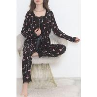 3-Piece Suede Pajama Set Nakitgül - 668.1287.