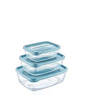 Rectangular Trend Storage Set of 3 ( 0.3+0.6+1.2 L )-02 1010