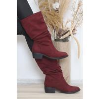 4 Cm Crinkle Boots Plum - 11968.264.