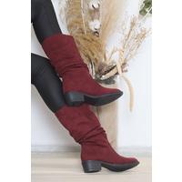 4 Cm Crinkle Boots Plum - 11968.264.