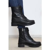 4 Cm Heeled Boots Black Leather - 15580.264.