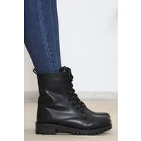 4 Cm Heeled Boots Black Leather - 15580.264.