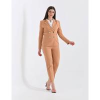 4 Button Accessories Suit Tan