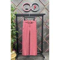 4 Button Wide Leg Trousers Dusty Rose