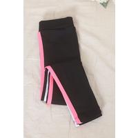 5-12 Years Old Striped Children's Tights Black-Pink - 472246.1567.