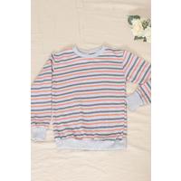 5-12 Years Old Child Striped Sweat Gray Orange - 15577.1250.