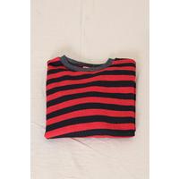 5-12 Years Old Child Striped Sweat Red-Black - 15577.1250.