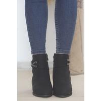 5 Cm Heeled Boots Black Leather - 15549.264.