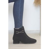 5 Cm Heeled Boots Black Leather - 15549.264.