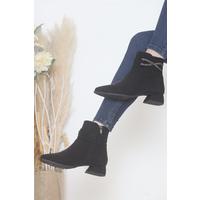 5 Cm Heeled Boots Black Leather - 15549.264.