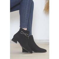 5 Cm Heeled Boots Black Leather - 15549.264.