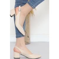 Beige Shoes with 5 Cm Heels - 17307.264.