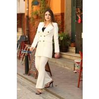 6 Button Spanish Suit White