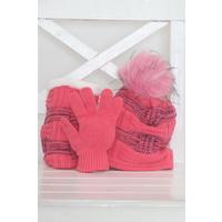 7-12 Years Old Children's Suit with Pompoms, Pink - 12546.1736.