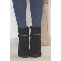 7 Cm Heeled Boots Suede Black - 15554.264.