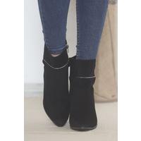 7 Cm Heeled Boots Suede Black - 15554.264.