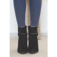 7 Cm Heeled Boots Suede Black - 15557.264.