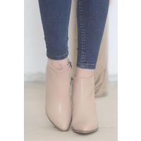 7 Cm Heeled Boots Beige - 12024.264.